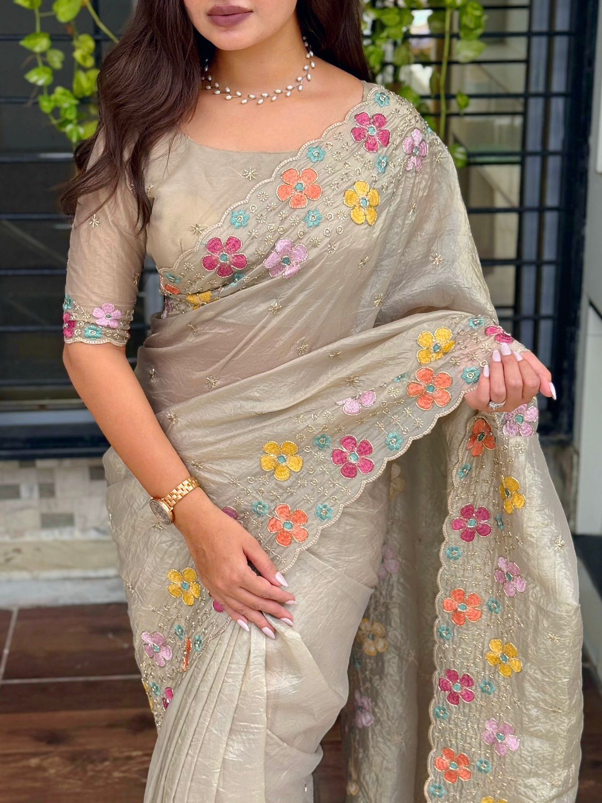 Tissue Saree