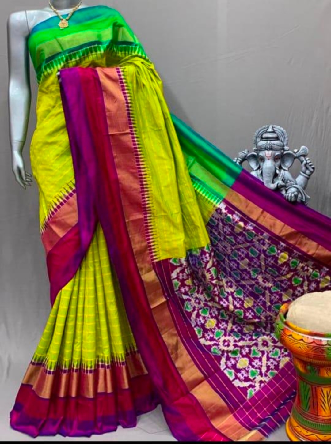 Ikkat Silk Saree