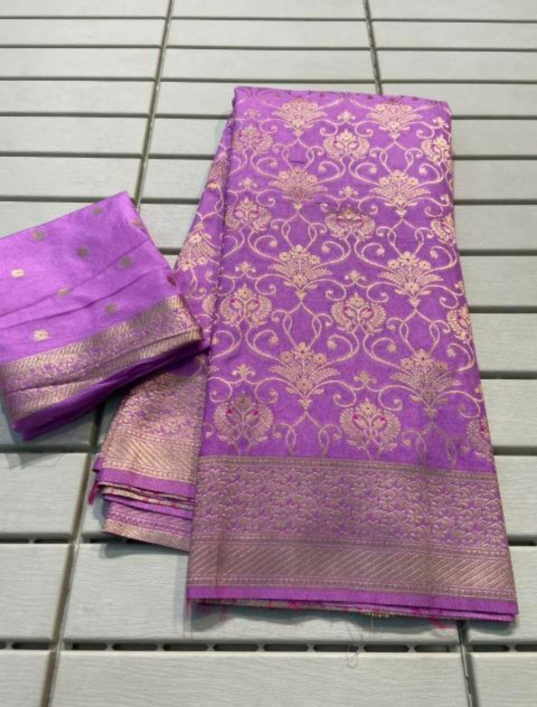 Crepe Khadi Silk Saree