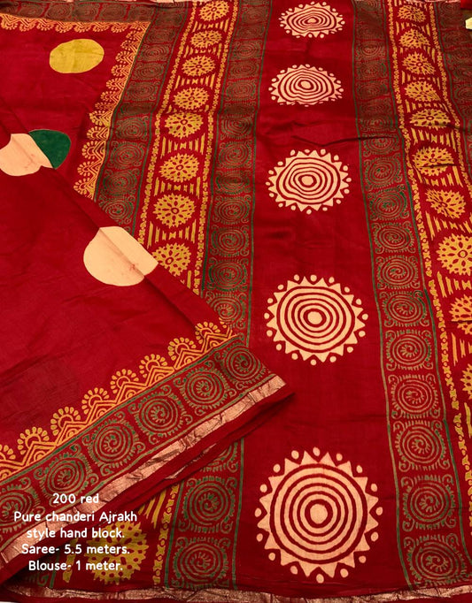 Chanderi Cotton Saree
