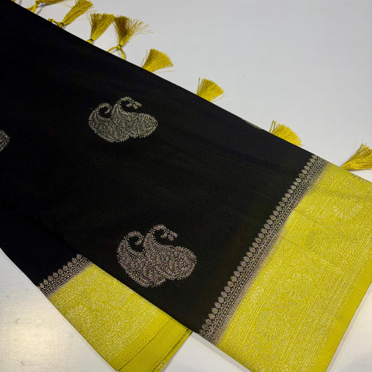 Semi Banaras Georgette Saree