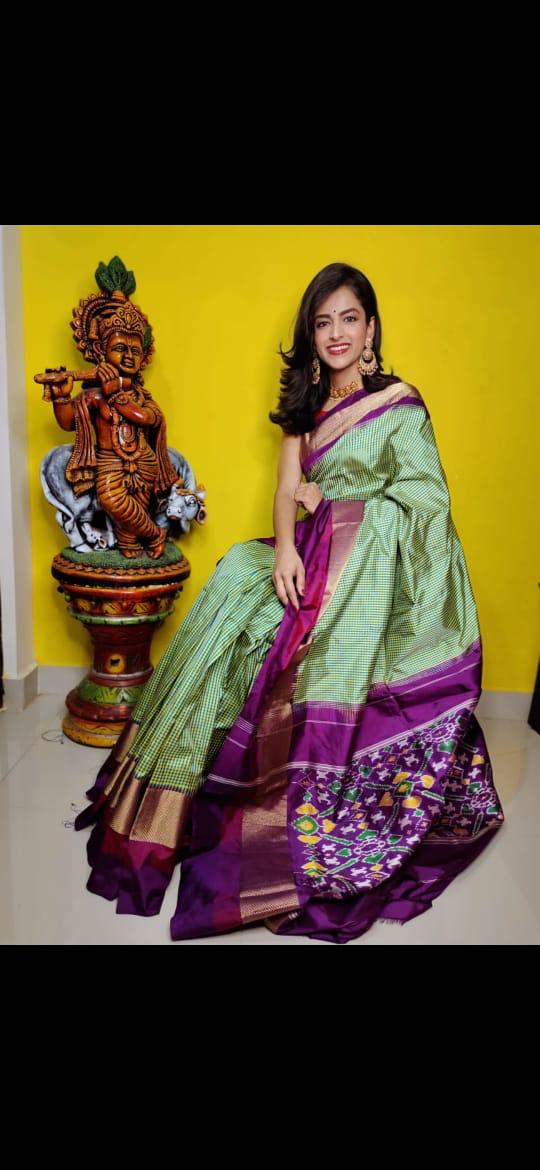 Ikkat Silk Saree