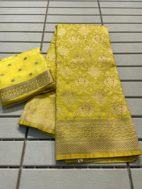 Crepe Khadi Silk Saree