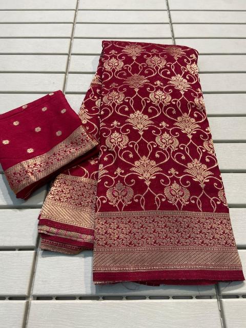 Crepe Khadi Silk Saree
