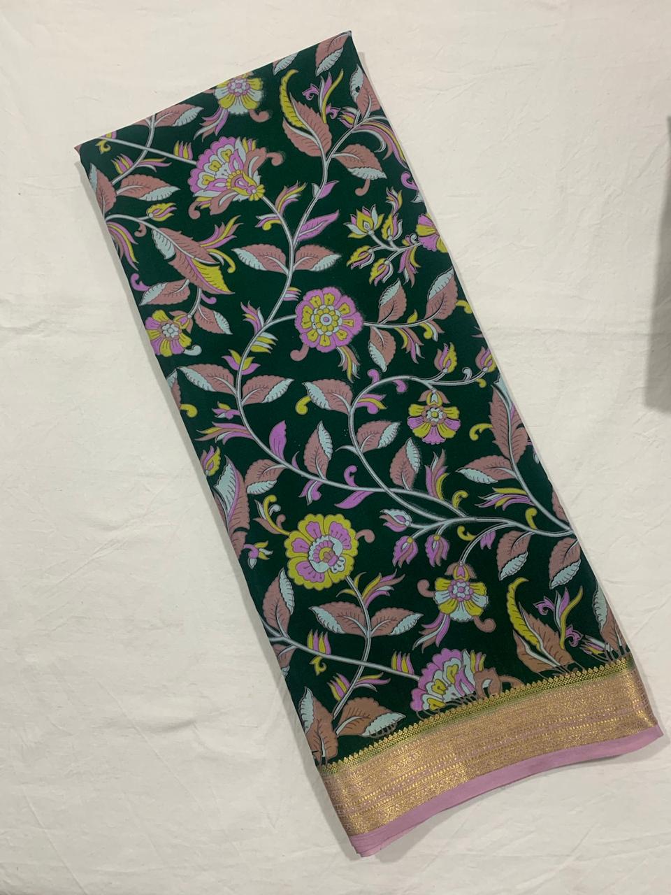 Crepe Silk saree